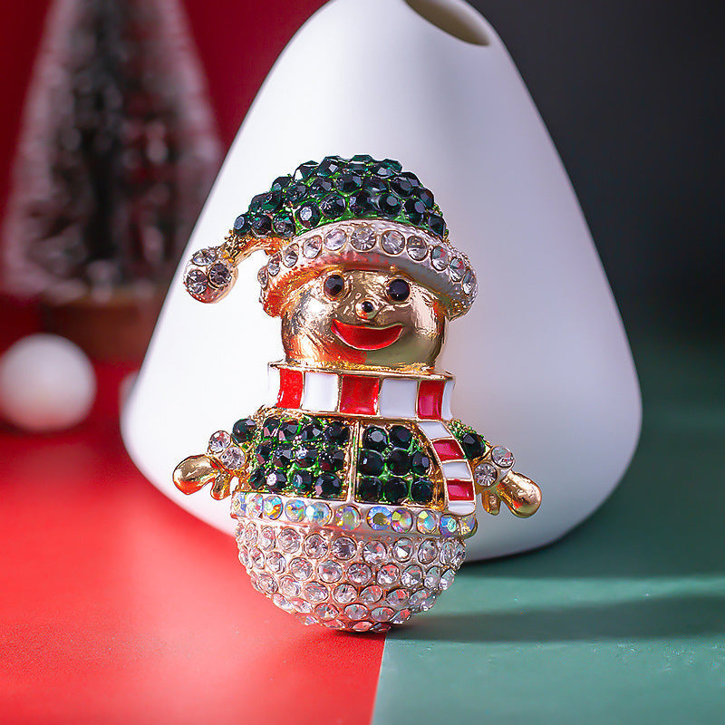 Christmas Snowman Brooch