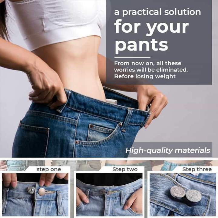Jeans Retractable Button