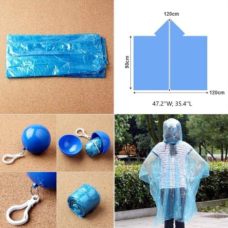 Disposable Emergency Raincoats with Portable Box