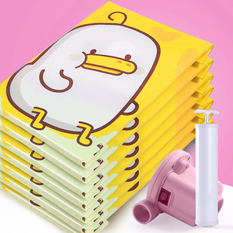 Electric Evacuated Vacuum Compression Bag with Pumps