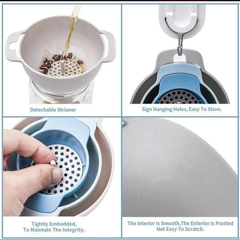 Kitchen Household 4 in 1 Multifunctional Strainer Set
