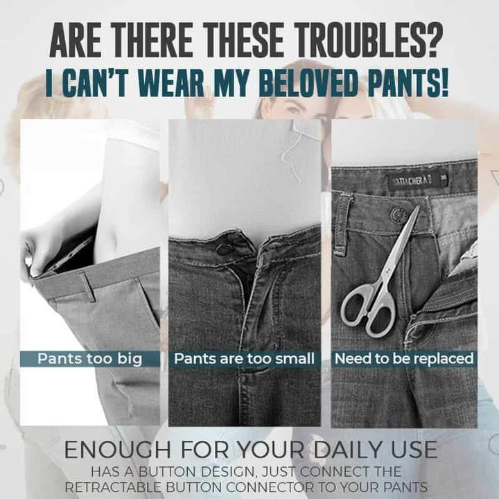 Jeans Retractable Button