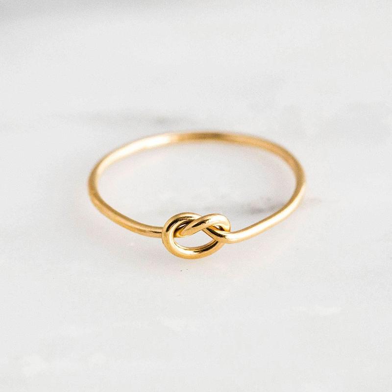 Golden Love Knot Ring