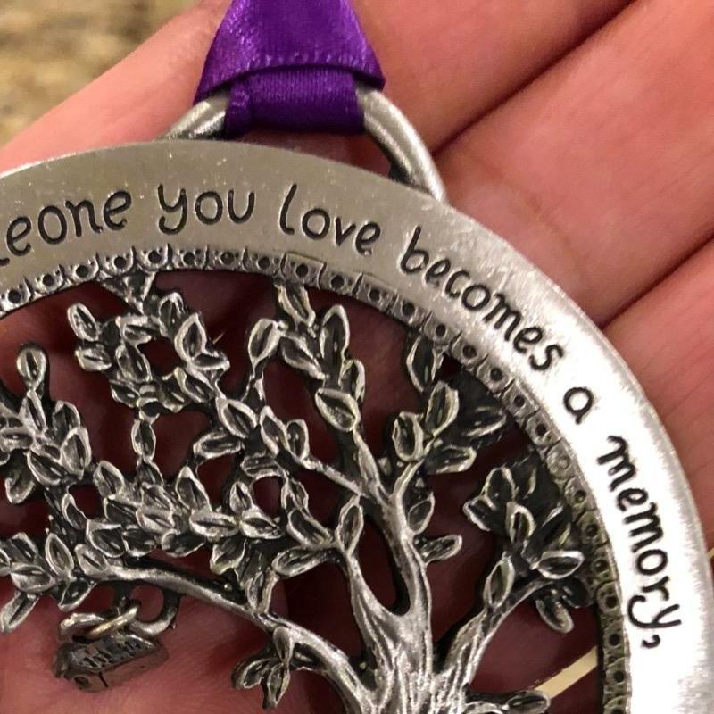 "When Someone You Love Becomes a Memory" Life Tree Memorial Ornament