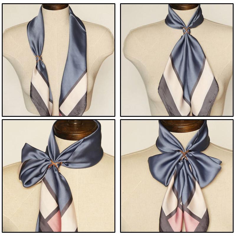 Elegant Scarf Buckle Ring