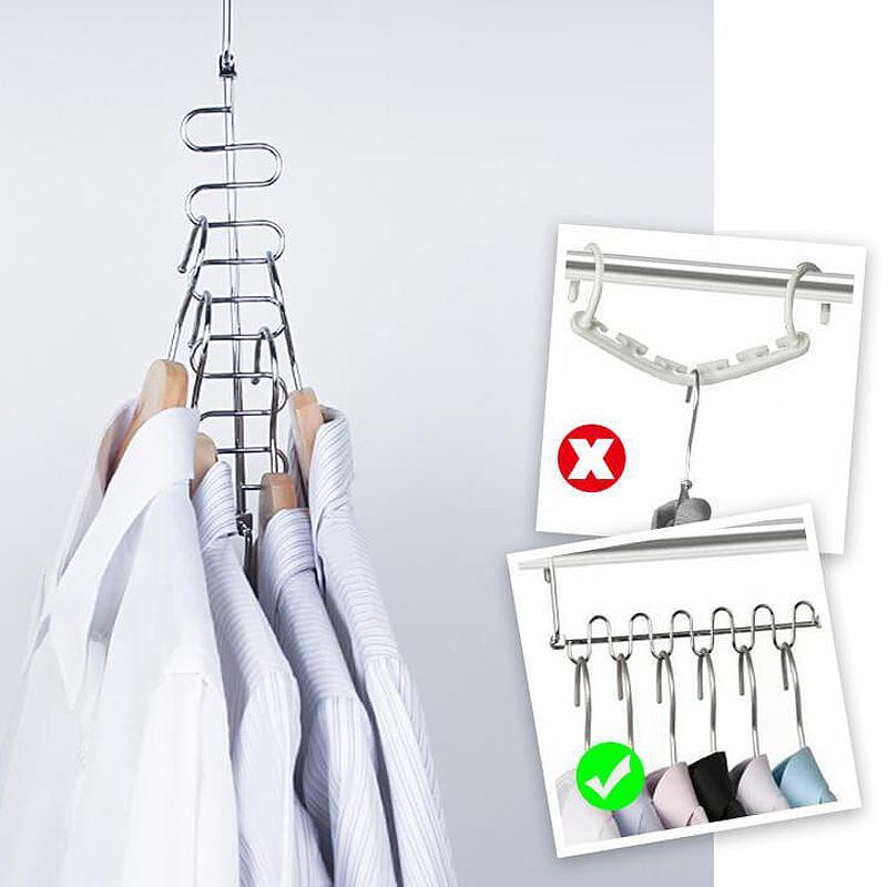 12 Holes Stainless Steel Rotary Folding Hanger