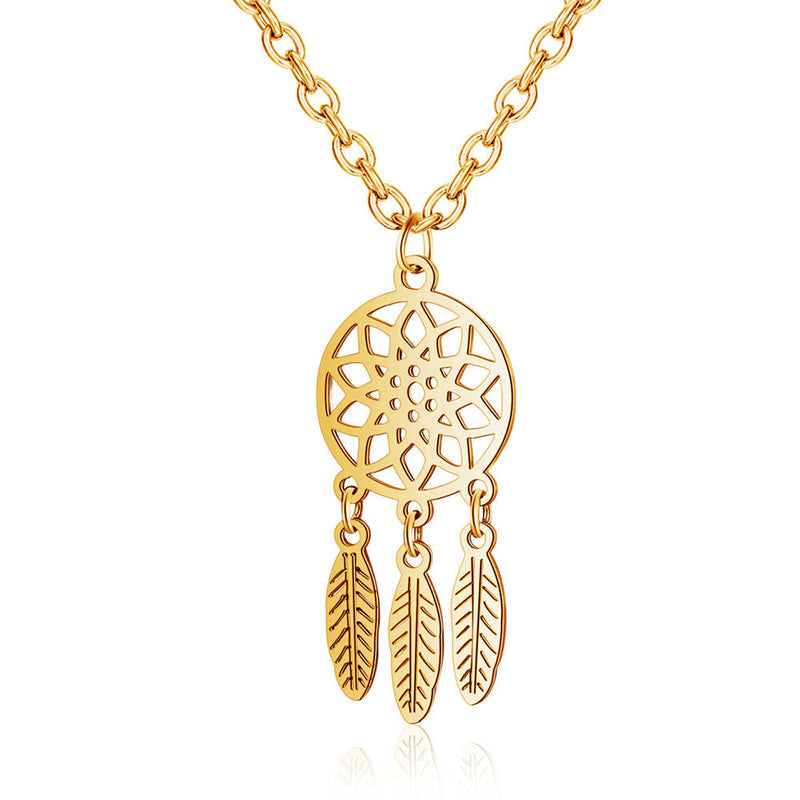 Starfish Dreamcatcher Titanium Necklace