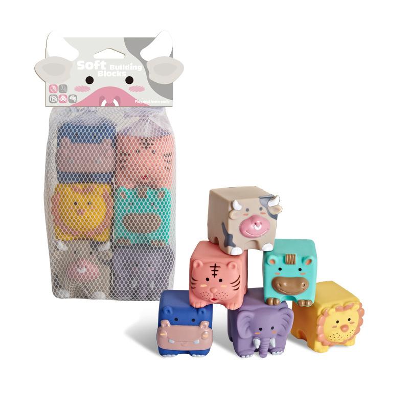 Infant Cartoon Soft Building Blocks