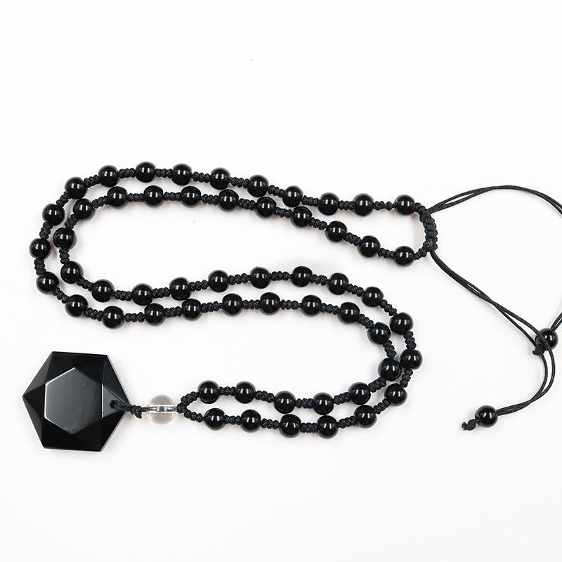 Healing Hexagonal Crystal Pendant Necklace