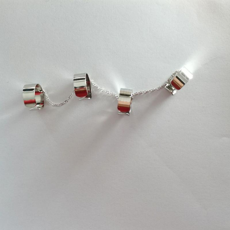 Punk Chain Combination Ring