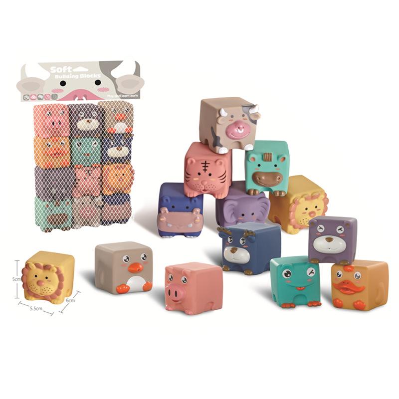 Infant Cartoon Soft Building Blocks