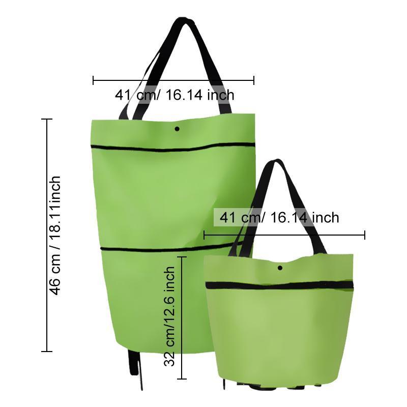 Shopping bag folding green bag