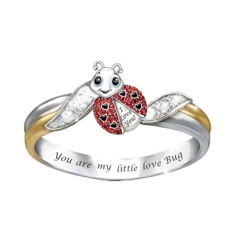 Cute Animal Rings Internal Lettering