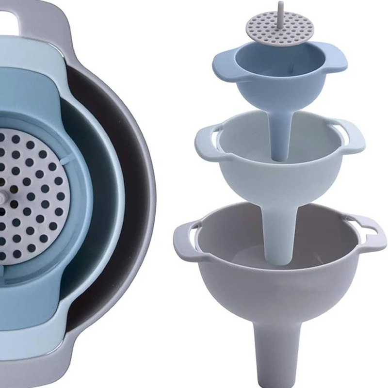 Kitchen Household 4 in 1 Multifunctional Strainer Set