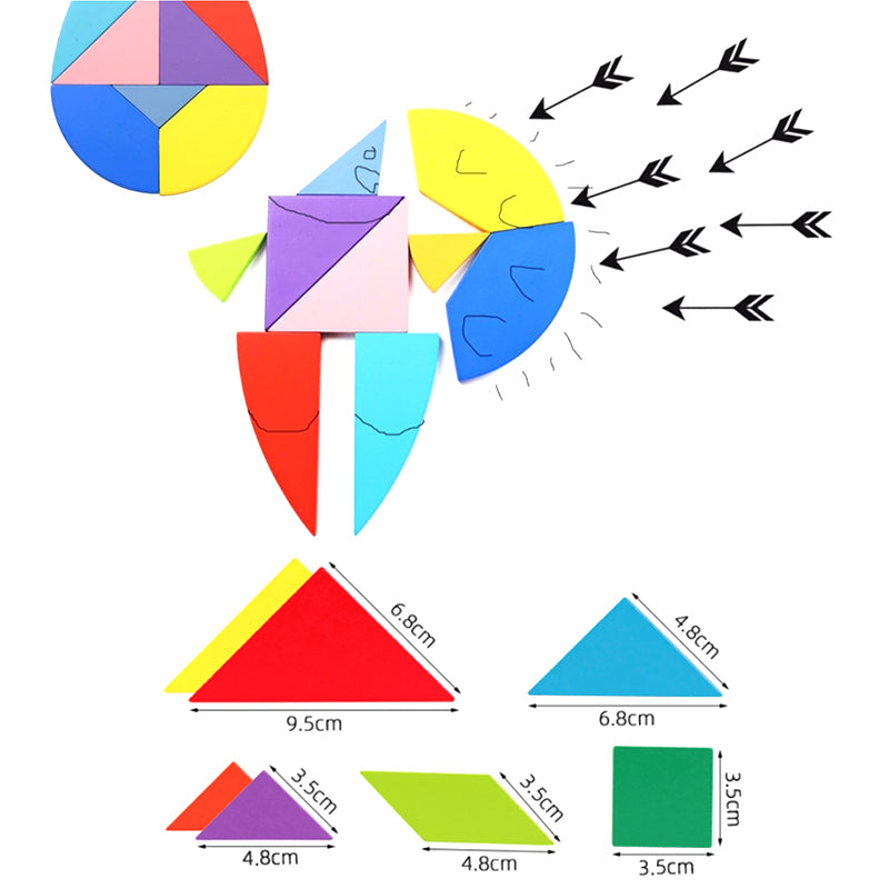 Advanced Magnetic Tangram For Kids