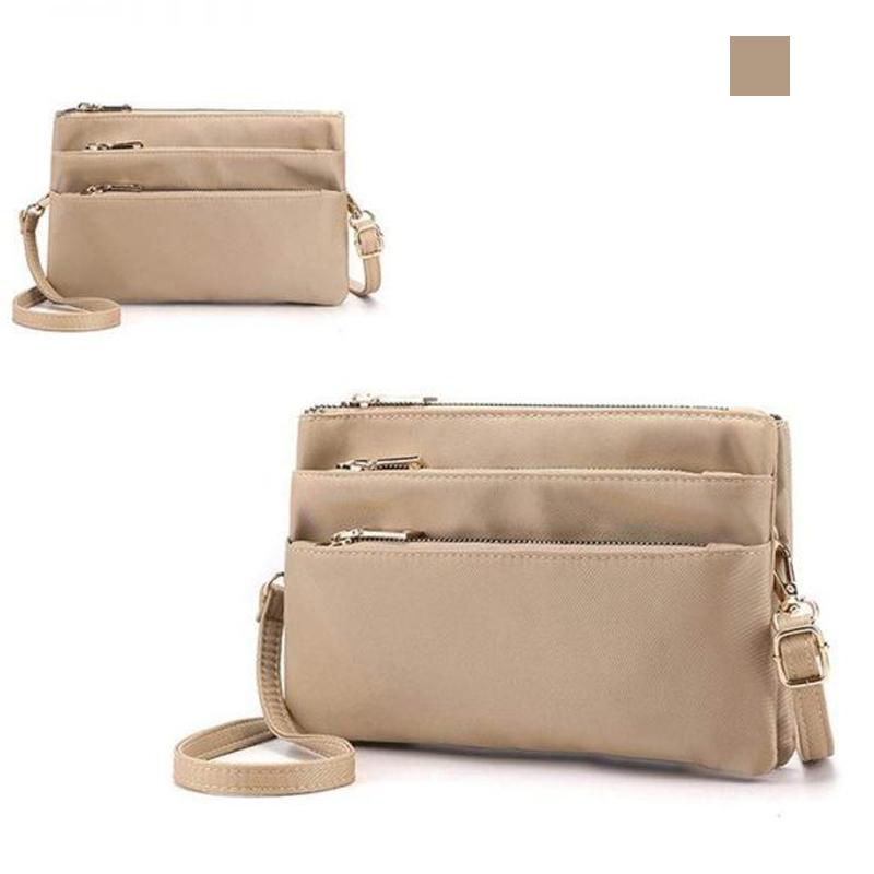 Women Simple Multi Layers Daily Crossbody Bag