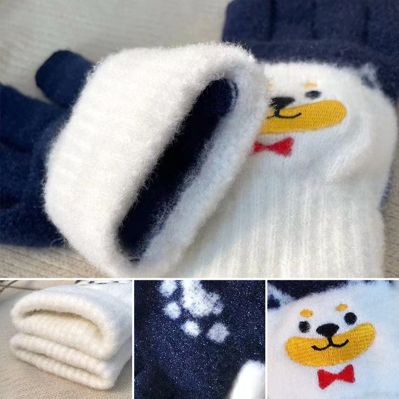 Kawaii Shiba Inu Winter Touchscreen  Gloves