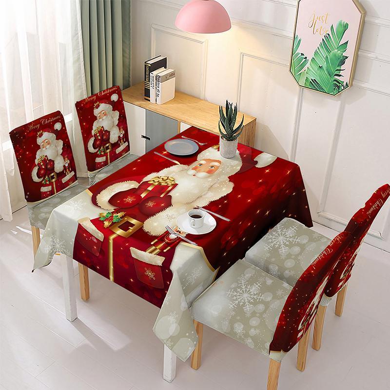 (🎅Early Xmas Sale - Save 50% OFF🎅) Christmas Tablecloth Chair Cover Decoration
