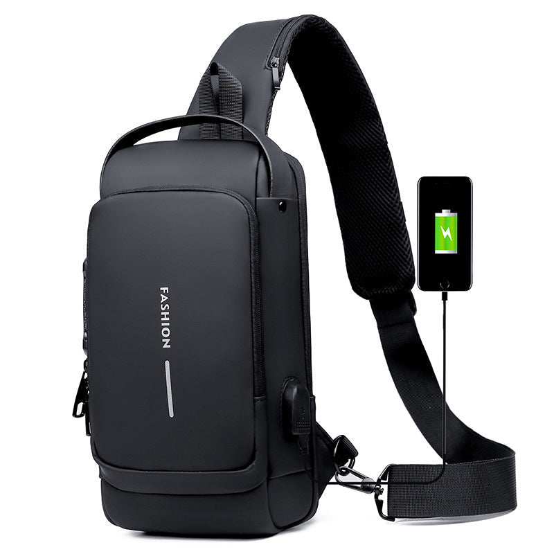 ✨BIG SALE✨🎁brilliant gift——💼USB Charging Sport Sling Anti-theft Shoulder Bag