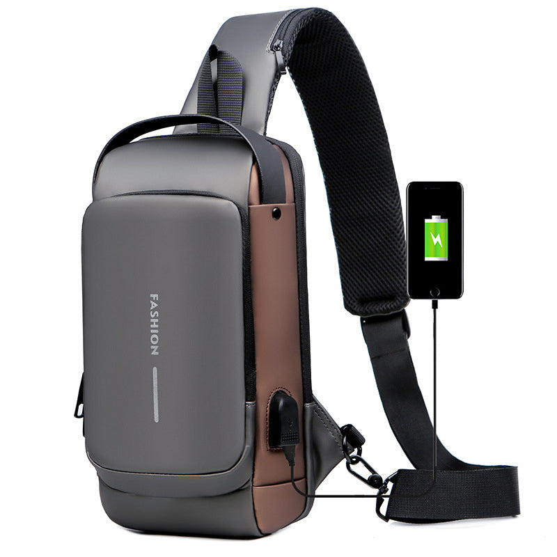 ✨BIG SALE✨🎁brilliant gift——💼USB Charging Sport Sling Anti-theft Shoulder Bag