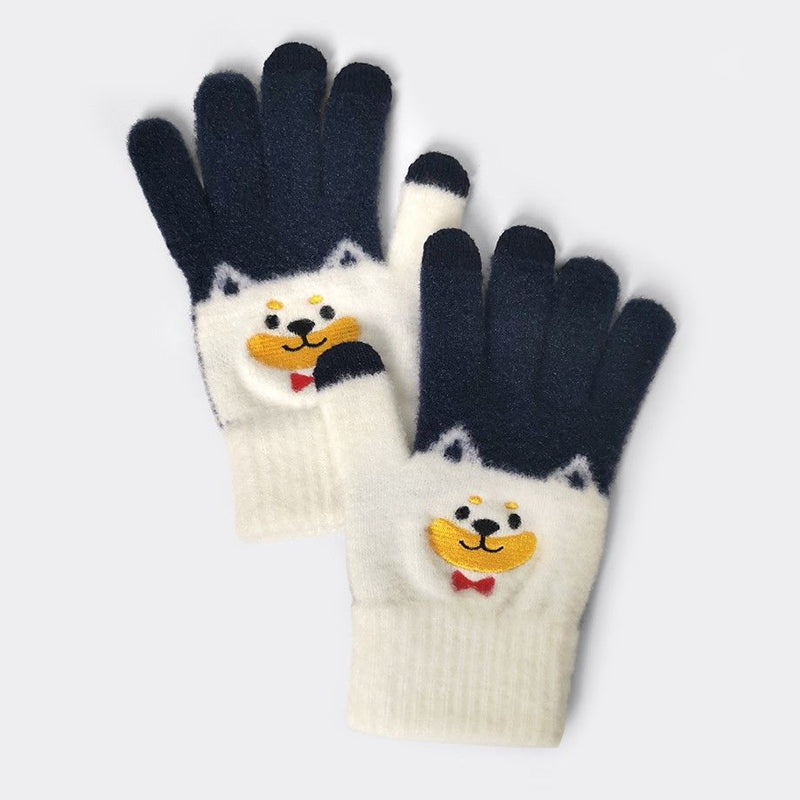 Kawaii Shiba Inu Winter Touchscreen  Gloves