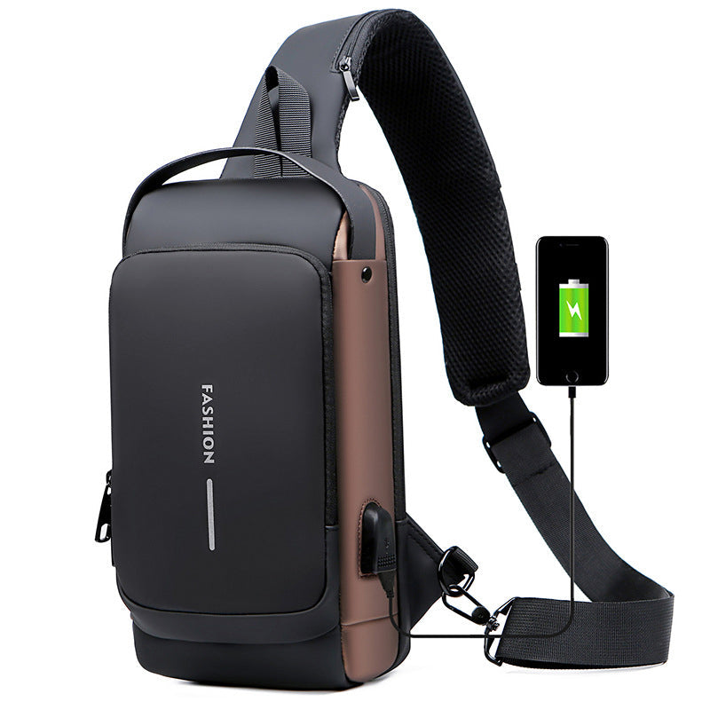 ✨BIG SALE✨🎁brilliant gift——💼USB Charging Sport Sling Anti-theft Shoulder Bag